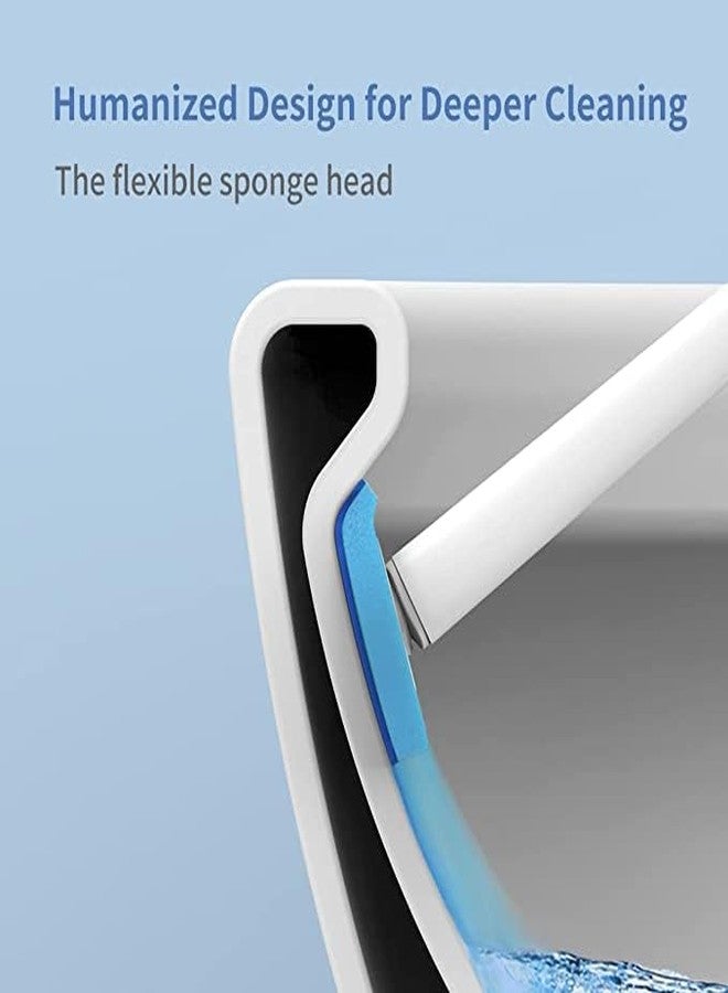 CQT 40 PCS Toilet Bowl Wand Head Easy to Clean Toilet Brush Head Compatible with CQT Wand Refill - Image 4
