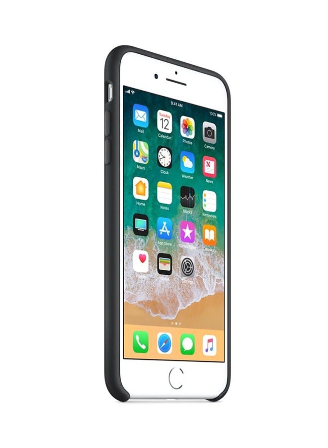 Silicone Back Cover For Apple iPhone 8 Plus/7 Plus Black