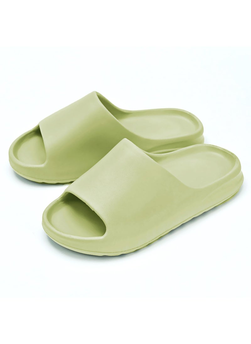 Generic - EVA Thick-Sole Yeezy Slides for Men and Women Green - Image 1