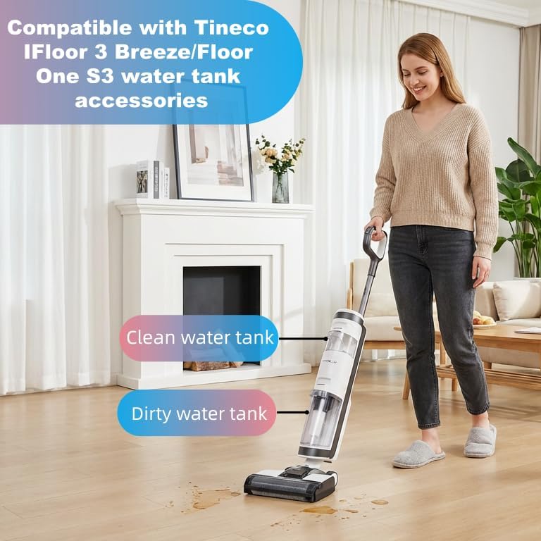 440934 Dirt Water Tank Compatible for Tineco Floor One S3/ IFloor 3 Breeze,Replacement Wet Dry Vacuum Cleaner Parts,Water Tank Replacement,Compatible for tineco Replacement Parts. - Image 1