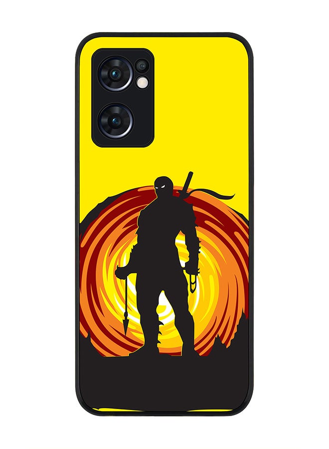 Stylizedd Rugged Black edge case for Oppo Find X5 Lite, Slim fit Soft Case Flexible Cover - Ninja Typhoon - Image 1