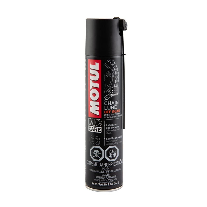 Motul Motorcycle Off-Road Chain Lube C3 Off-Road 400ml 9.3 Ounce Can (111820)