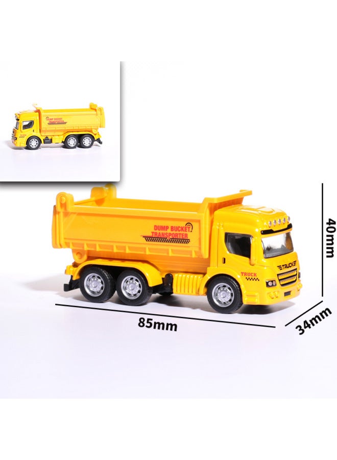 Children's 1:64 Alloy Car Baazi Model Sliding Toy Metal Engineering Vehicle Urban Traffic Boy Toy 