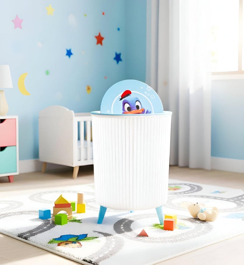 Baby Trash Bin - Make Hygiene Fun with Colorful Design & 8.5L Capacity to Encourage Toddlers to Dispose Waste Independently - Image 3