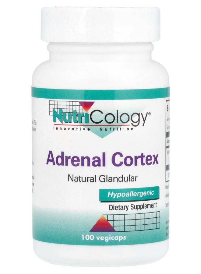 Nutricology Adrenal Cortex Natural Glandular 100 Vegicaps 