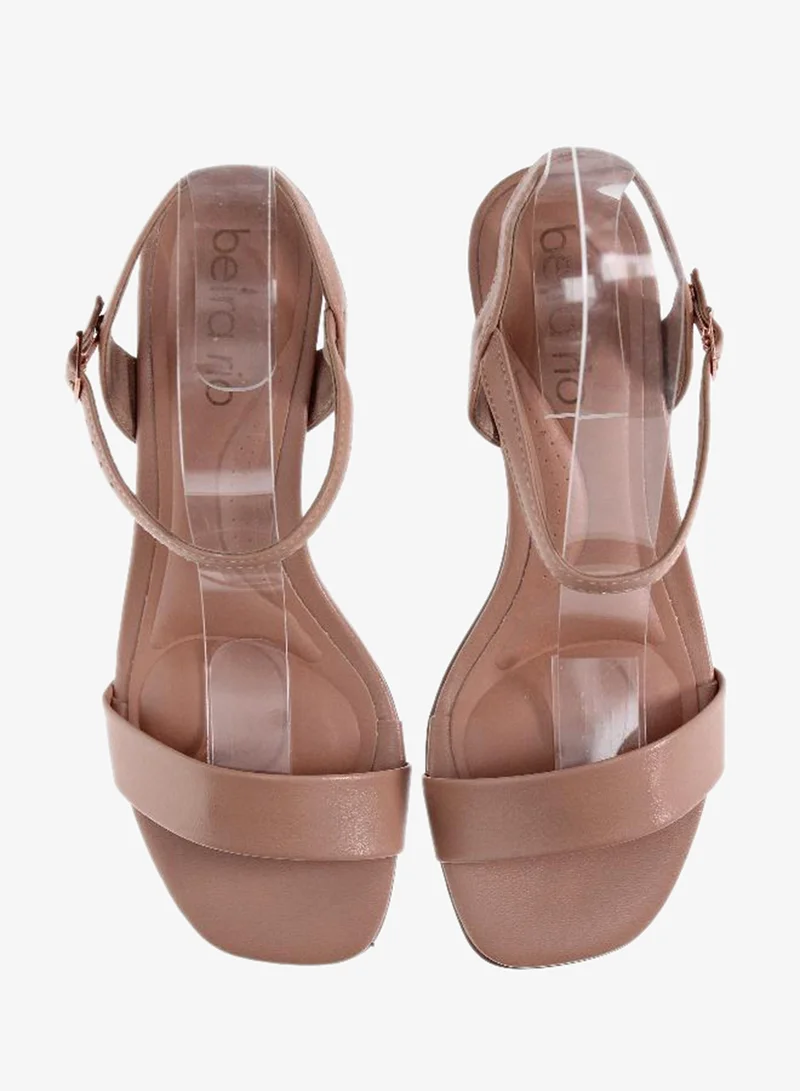 Beira Rio  Beira Rio Ladies Low Heel Sandals Beige | Made In Brazil for Women | Best Price UAE