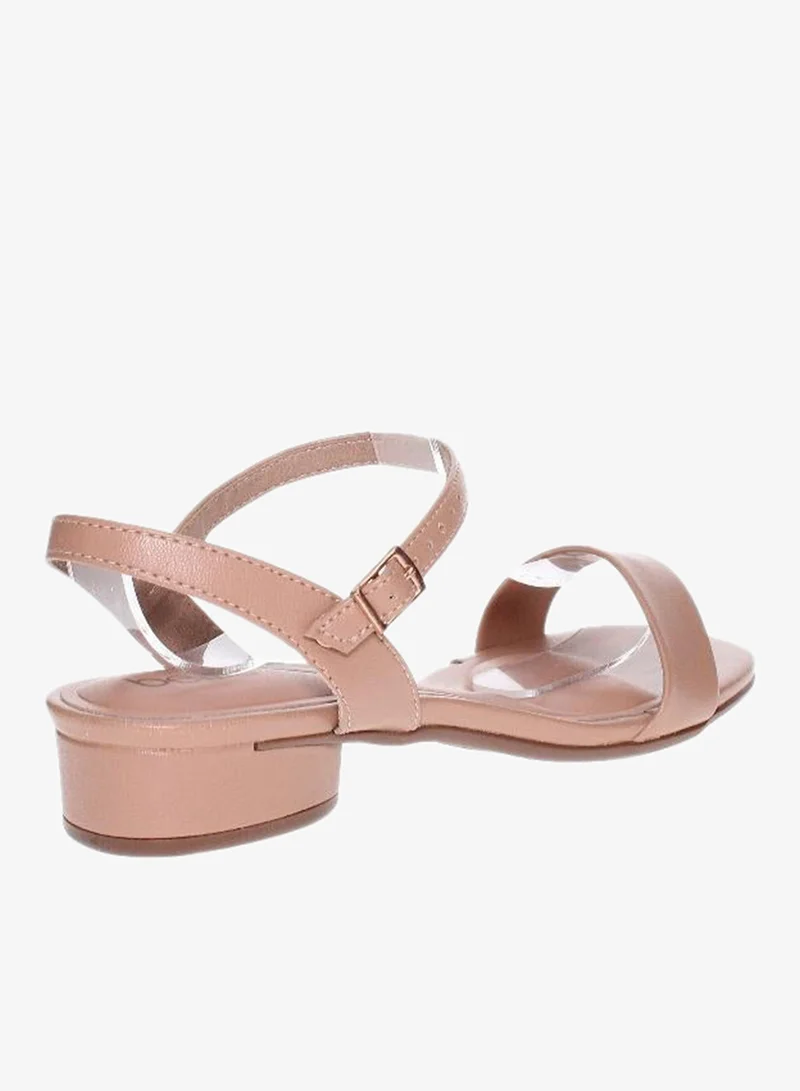 Beira Rio  Beira Rio Ladies Low Heel Sandals Beige | Made In Brazil for Women | Best Price UAE