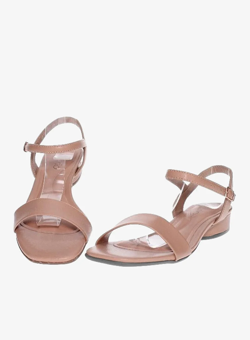 Beira Rio  Beira Rio Ladies Low Heel Sandals Beige | Made In Brazil for Women | Best Price UAE