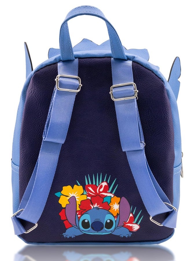 Fast Forward Disney Lilo and Stitch Backpack for Women, Men, Unisex | Cute PU Leather 10" Stitch Mini Backpack Purse Shoulder Purse | Stitch Bag and Stitch Accessories - Image 3