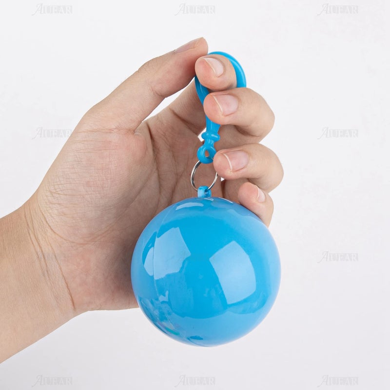 AUEAR, 8 Pack Portable Disposable Emergency Raincoats Waterproof Rain Poncho in A Ball for Traveling Camping Outdoor (Style D, 8 Colors) - Image 3