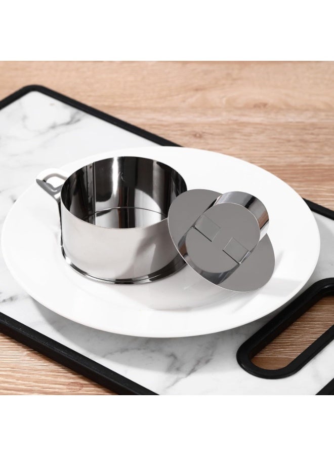 هومستر 16-Piece Stainless Steel Mousse Ring Set - Round Cake Molds with Pusher, Professional Baking Tools for DIY Cakes & Cookies - Image 2