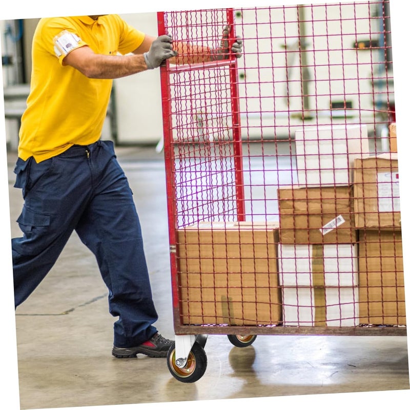 Heavy Duty Caster Wheels with Brake for Trolley Trash Can Cart Indoor Outdoor Use Easy Install - Image 5