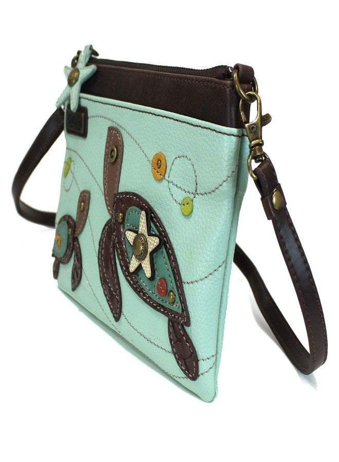 Chala Mini Crossbody Phone Purse with 2 Adjustable Straps (Mom & Baby Sea Turtle) - Image 3