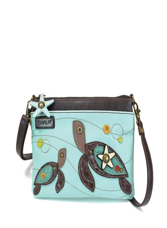 Chala Mini Crossbody Phone Purse with 2 Adjustable Straps (Mom & Baby Sea Turtle) - Image 1