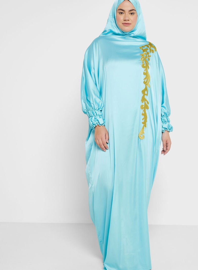 Embellished Detailed Cuff Prayer Dress