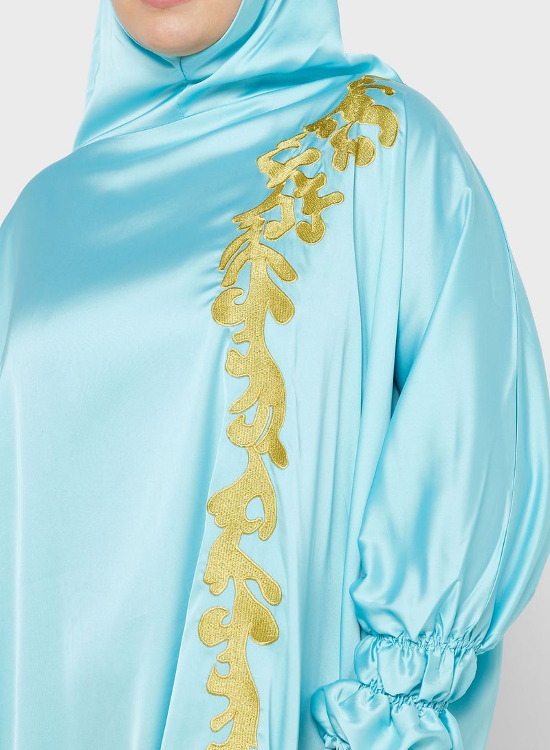 Embellished Detailed Cuff Prayer Dress