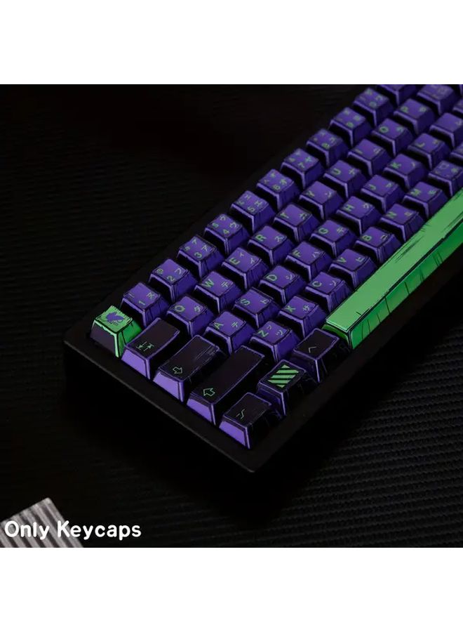 Pbt Dye Sub Keycaps Comic Mixed Light 60 Layout Set Mini Only For 61 64 68 Keys Mechanical Keyboard - Image 2