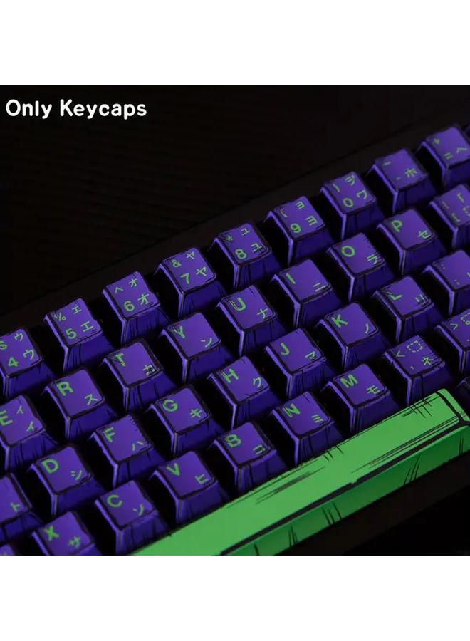 Pbt Dye Sub Keycaps Comic Mixed Light 60 Layout Set Mini Only For 61 64 68 Keys Mechanical Keyboard - Image 3