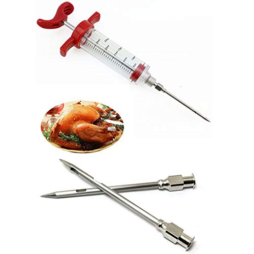 PZRT 4pcs Injector Needle for Barbecue, Stainless Steel Marinade Turkey BBQ Meat Injector Needle Kitchen Accessories Party Home Supplies - Image 5
