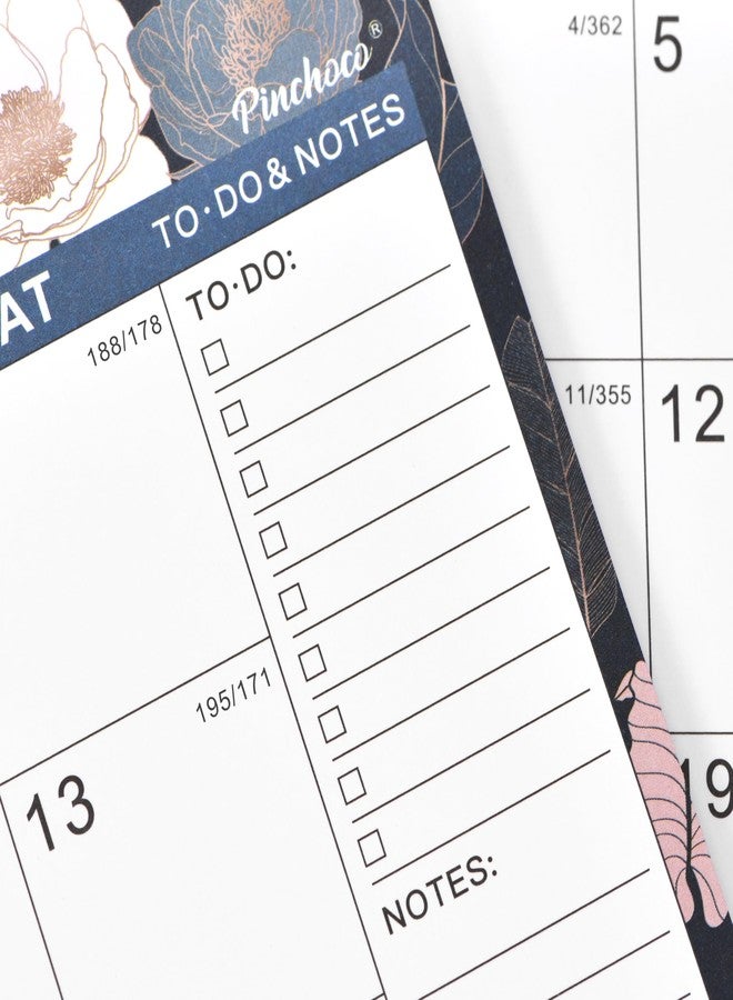 Pinchoco 2026 Calendar - Wall Calendar 2026, JAN.2026 - DEC.2026, 8.5" x 11", 2026 Wall Calendar with Twin-Wire Binding, Hanging Hook, Unruled Block - Engraved Art Floral - Image 5