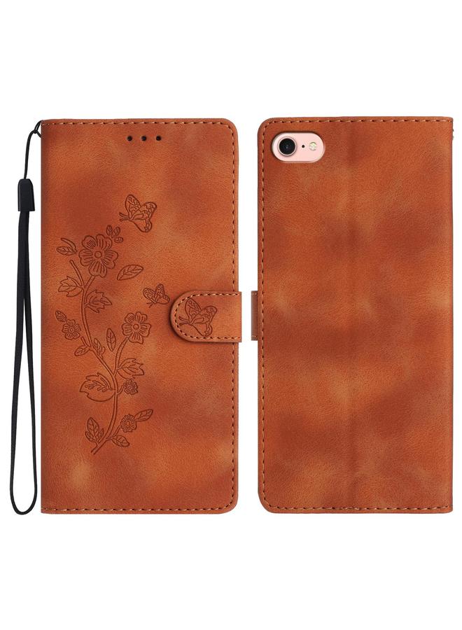 إيروريكس جراب هاتف جلدي بنقشة زهور وفراشات لهاتف iPhone 16e - Image 1