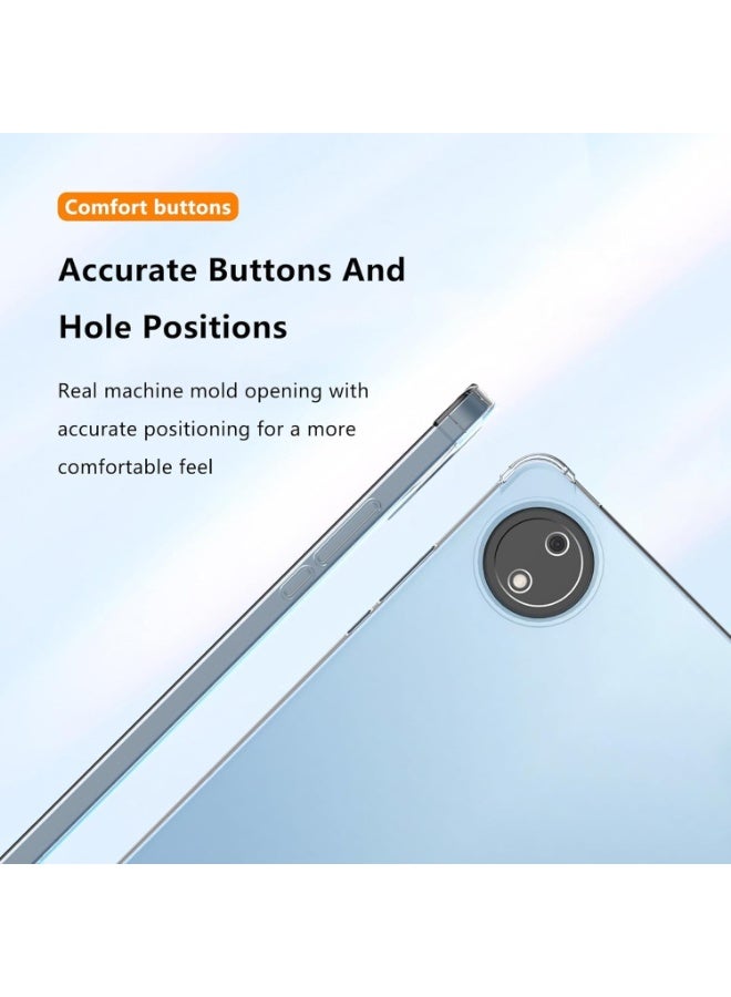 Xiaomi Redmi Pad Se 8.7 inch 2024 mobile case, advanced air-cushion drop protection, slim silicone and thermoplastic polyurethane cover, Redmi Pad S 8.7 inch 2024, transparent - Image 4
