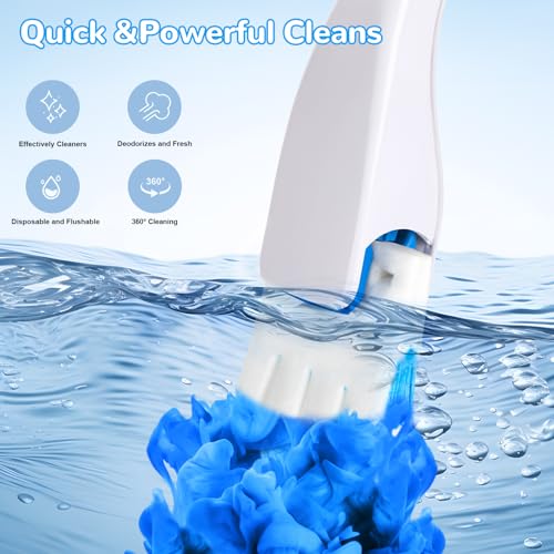 Effacera 36 Refills Disposable Toilet Bowl Paper Bulk Toilet Fresh Flushable Refills for Bathroom Toilet Brush Accessories Supplies Starter Kit - Image 3