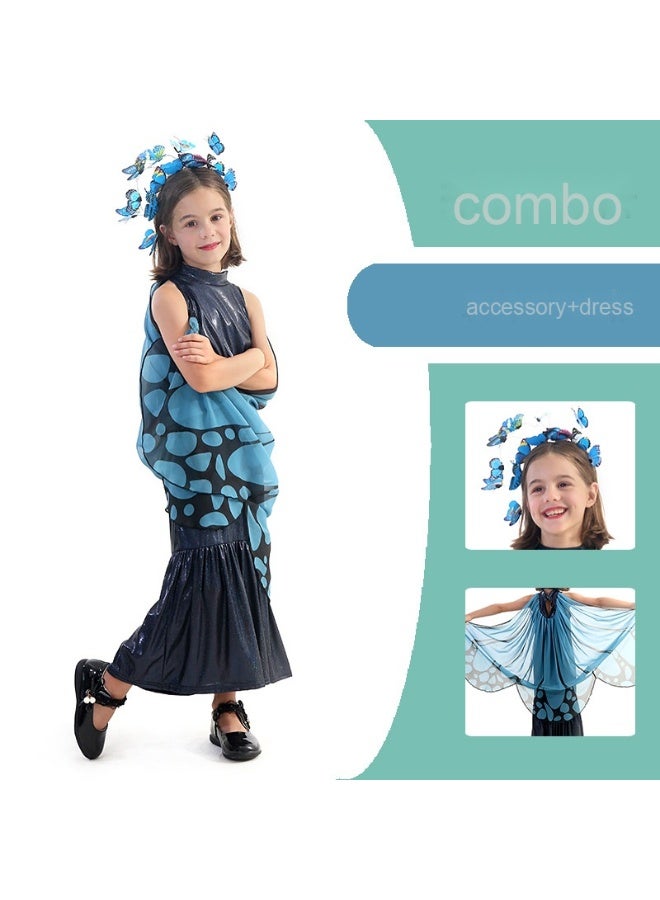 زي رقص الأطفال - مجموعة أجنحة الفراشة - زي أداء - Costume حفلات تنكرية لعيد الهالوين - Image 1