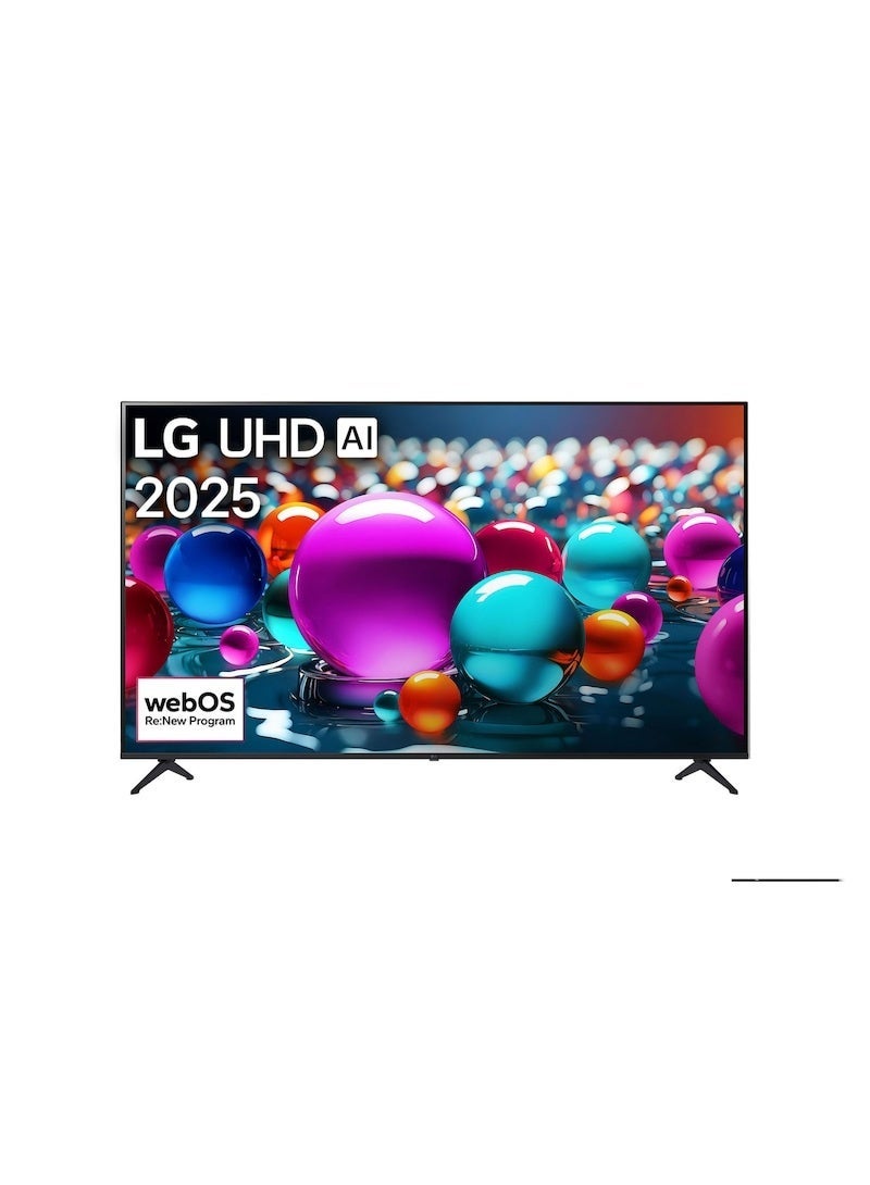 LG UHD AI TV UA84 50-inch 4K HDR10 Pro, webOS 25 2025 - (Without Magic Remote) 50UA84006LB Titan Black - Image 1