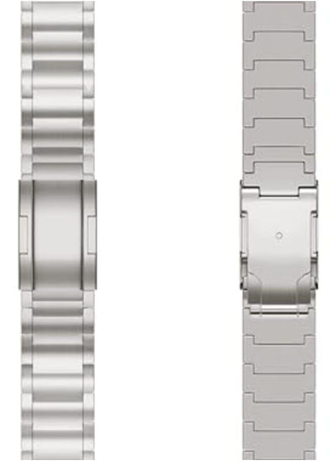 Dado - Titanium Metal Watch Band Compatible With Watch Series Ultra 2 9 8 Ultra 8 7 6 5 49 45 44 42 Mm Light Wieght With Double Button Clasp Strap - Image 1