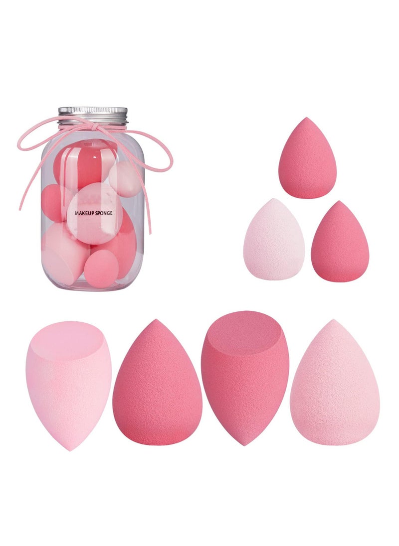 7in1 Professional Beauty Blender Set for Face Makeup Makeup Sponges Set is suitable with Liquid and Creams Multicolor 4 Big and 3 Mini
