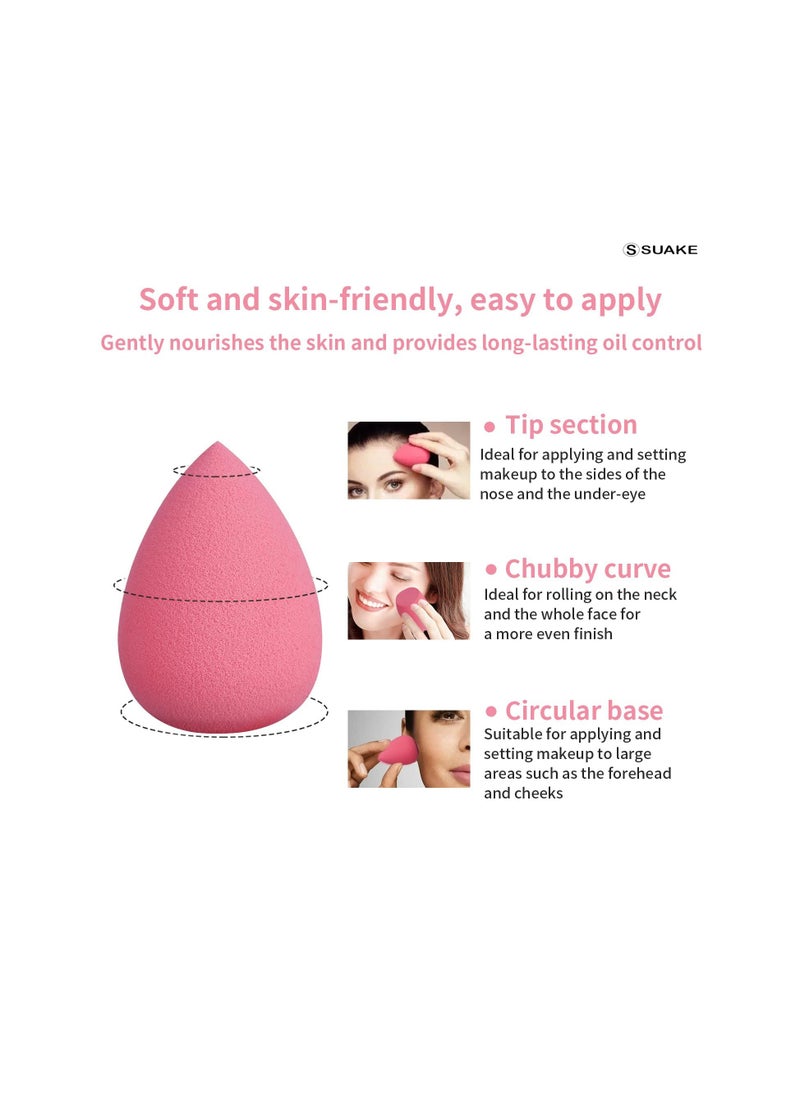 7in1 Professional Beauty Blender Set for Face Makeup Makeup Sponges Set is suitable with Liquid and Creams Multicolor 4 Big and 3 Mini