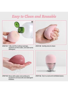 7in1 Professional Beauty Blender Set for Face Makeup Makeup Sponges Set is suitable with Liquid and Creams Multicolor 4 Big and 3 Mini - pzsku/ZF2F73ACB36EF40D56BBCZ/45/_/1727090603/5e9e2e1a-dab5-4cf1-9842-aea3d332f2ab