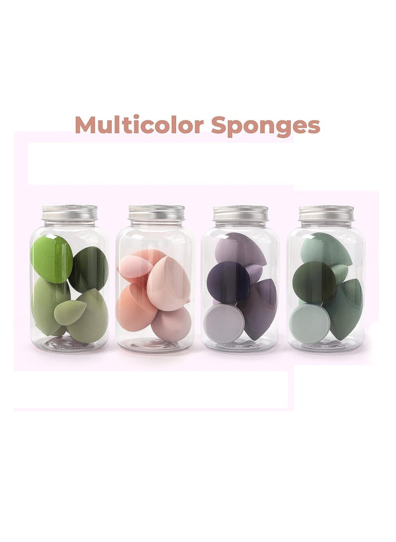 7in1 Professional Beauty Blender Set for Face Makeup Makeup Sponges Set is suitable with Liquid and Creams Multicolor 4 Big and 3 Mini