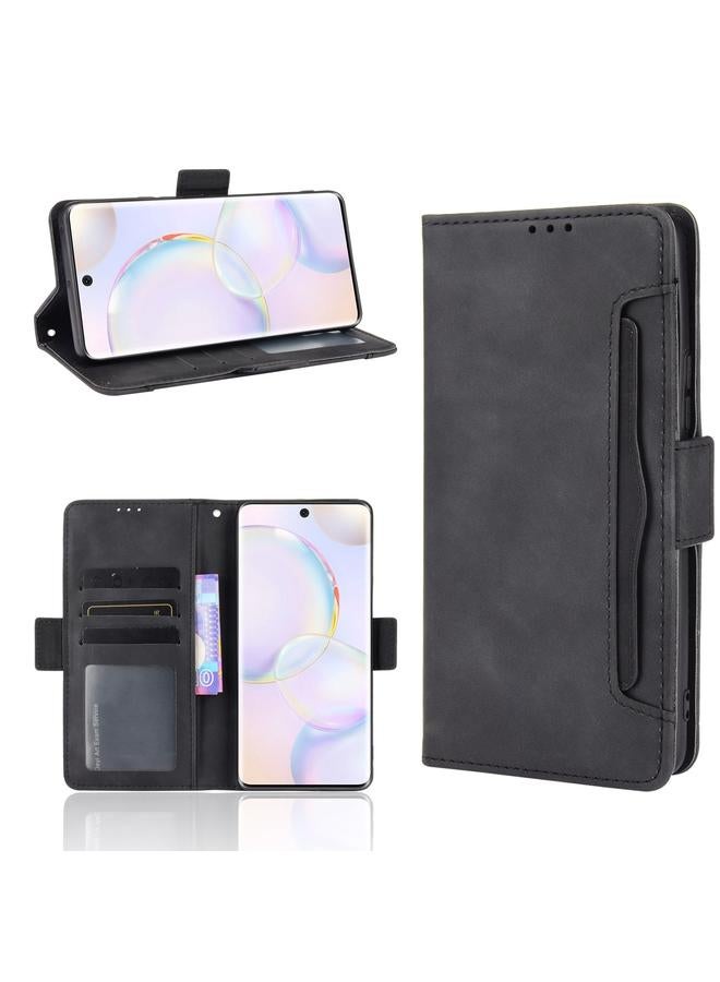Zaboon Case For Honor 50 Skin Feel Calf Pattern Horizontal Flip Leather Case with Holder & Card Slots & Photo Frame  - Image 1