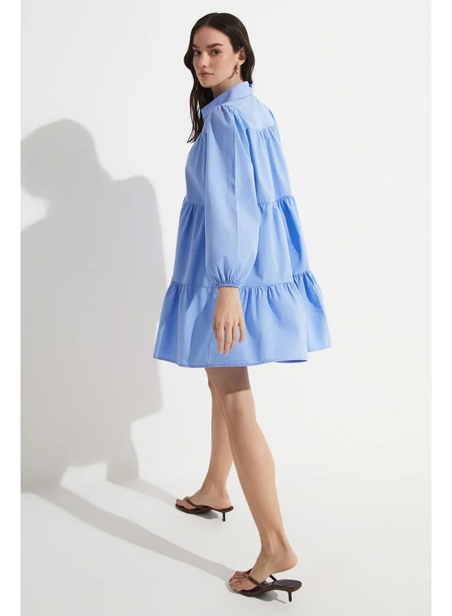 JUNE Tiered Cotton Dress