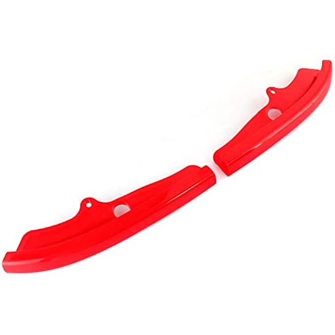 AUXMART Front Bumper Lip Splitter Protector Compatible with Dodge Challenger Scat Pack R/T GT SRT, Red - Image 2