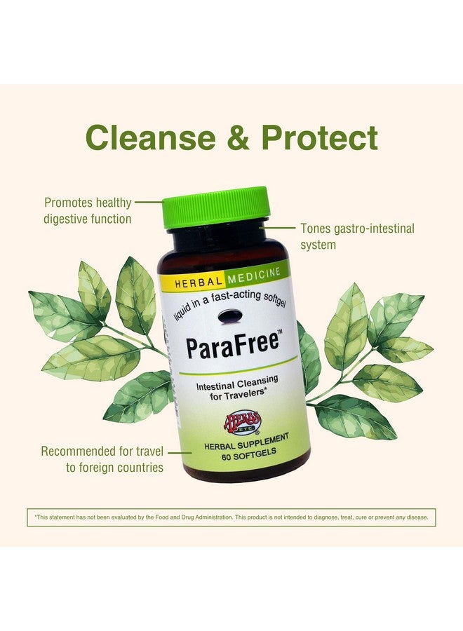 Herbs Etc. ParaFree - Gastrointestinal Support Supplement to Aid Intestinal Cleansing - Digestive Herbal Supplement with Wormwood, Quassia & Male Fern - 60 Softgels (60 Servings) - Image 4