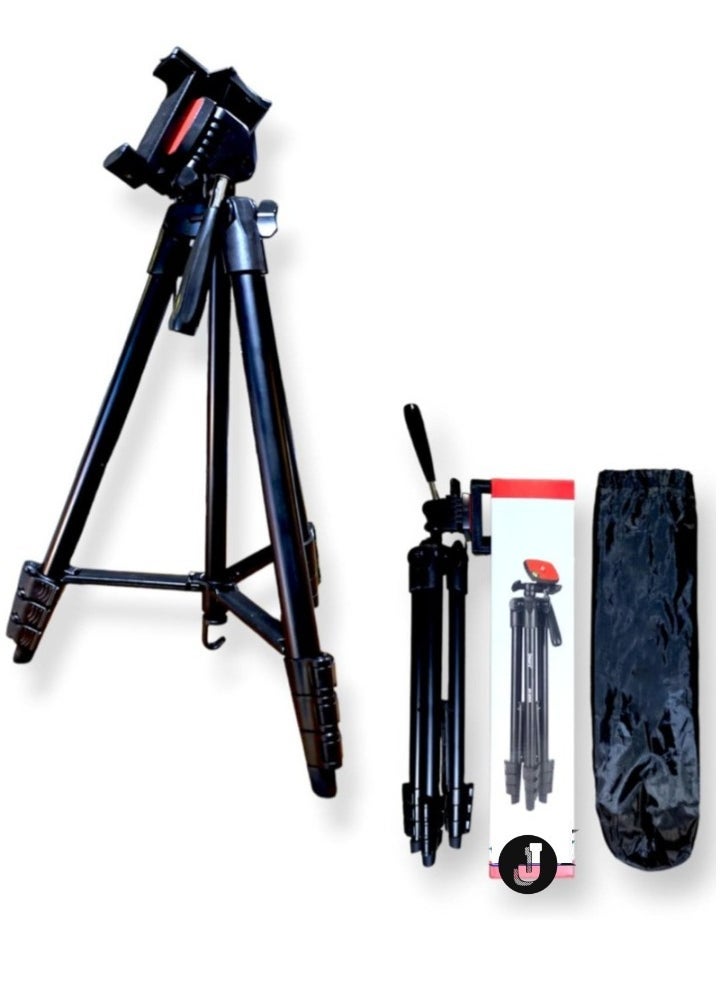 JAJEEK Lightweight and Versatile Tripod with Mobile Clip and Carry Bag – Perfect for Vlogging, Travel, Live Streaming, and Smartphone Photography - Image 1