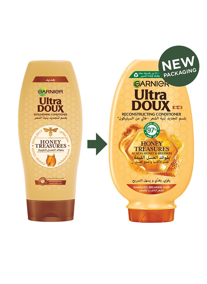 Ultra Doux Honey Treasures Repairing Shampoo, 400 ml + conditioner 360 ml