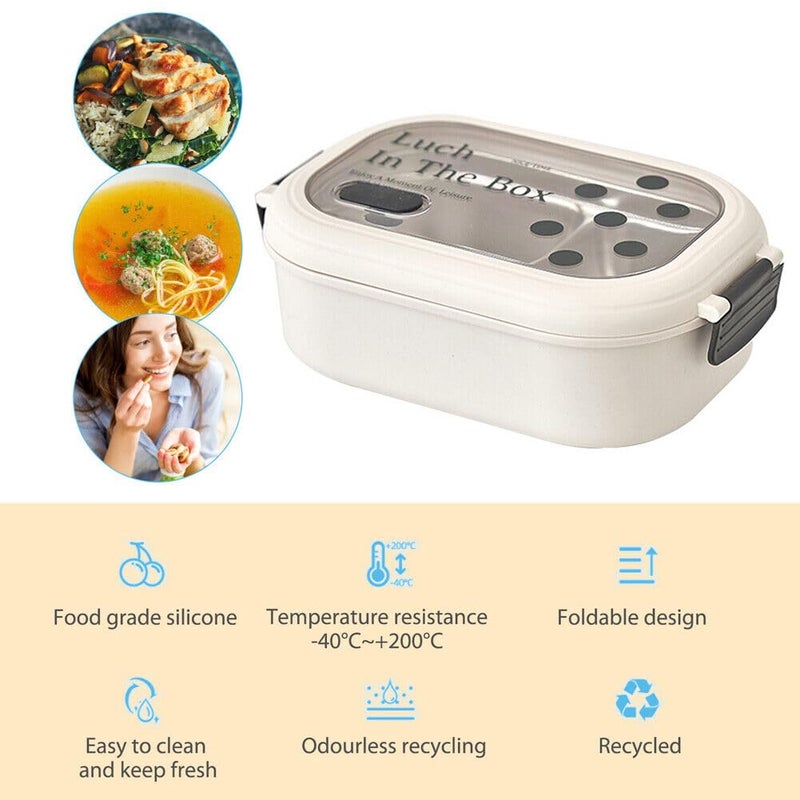 THE VENTI Venti Star Durable Plastic Stainless Steel Airtight Lid BPA FreeMicrowaveSS304 950ML White Polkadot - Image 4