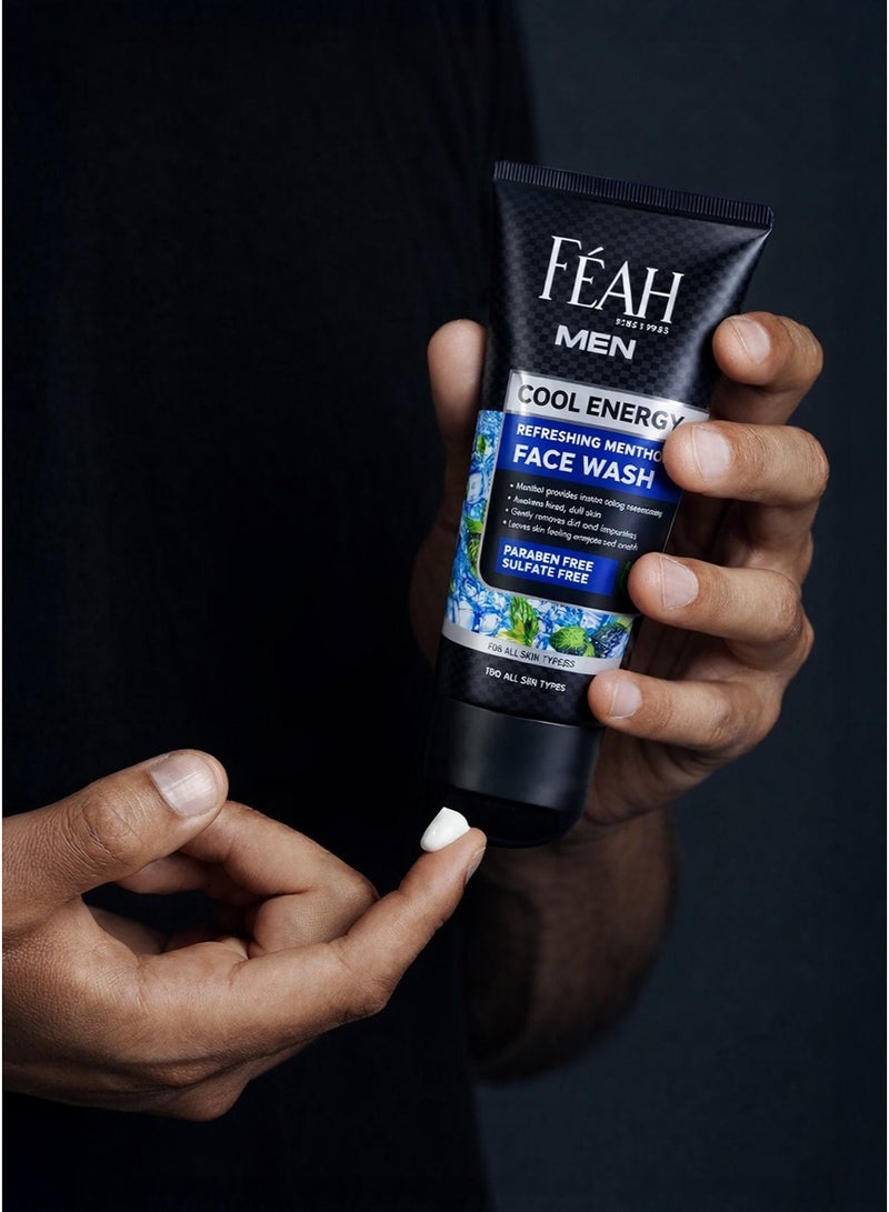 فياح غسول الوجه للرجال من فيا أويل كول إنرجي 150 مل - تركيبة تنظيف عميق والتحكم في الزيوت - Image 4