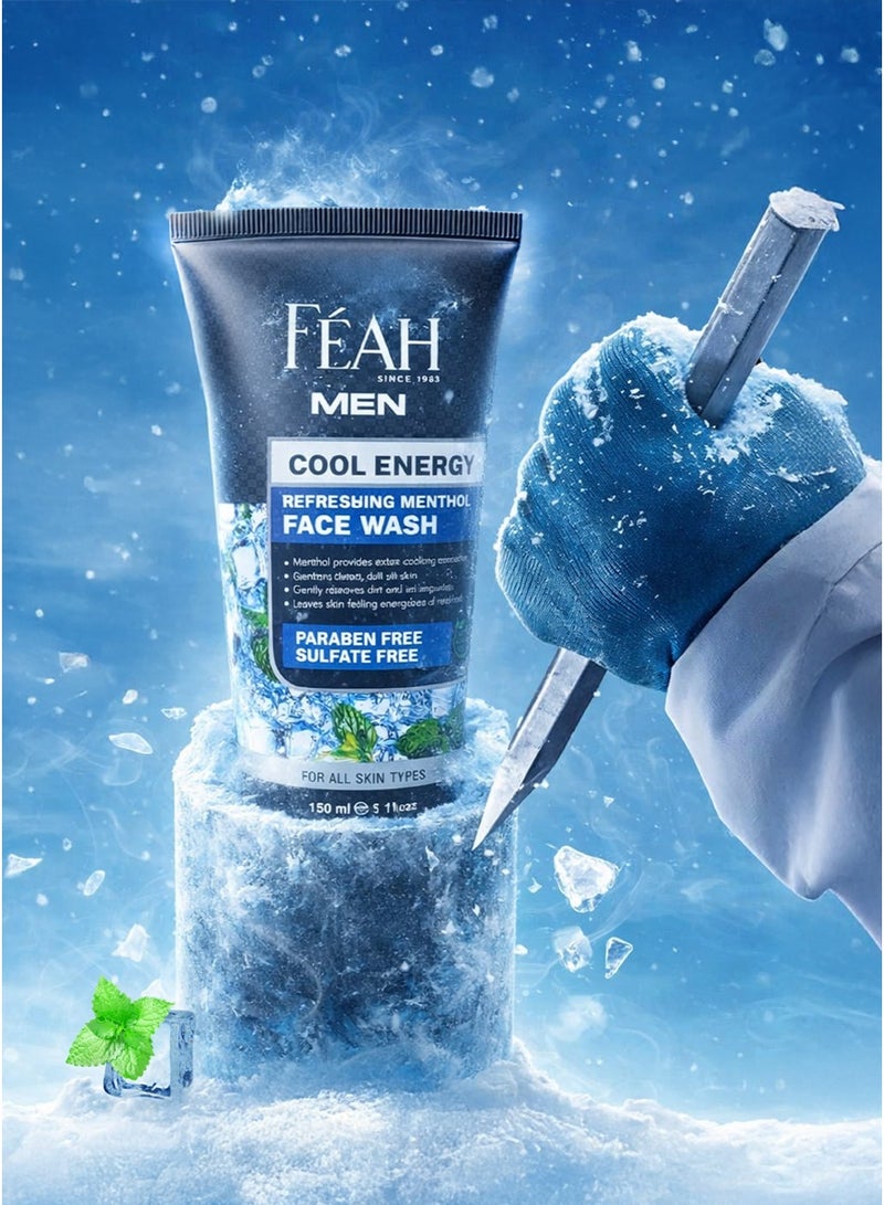 فياح غسول الوجه للرجال من فيا أويل كول إنرجي 150 مل - تركيبة تنظيف عميق والتحكم في الزيوت - Image 2