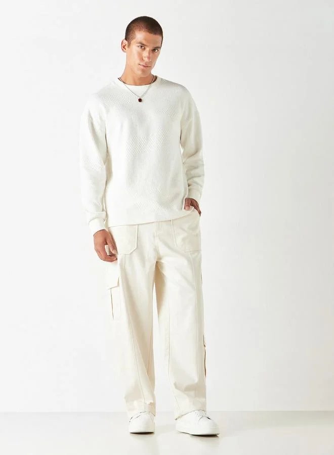 ايكونيك بنطلون سادة بقصّة مريحة وجيوب من آيكونيك