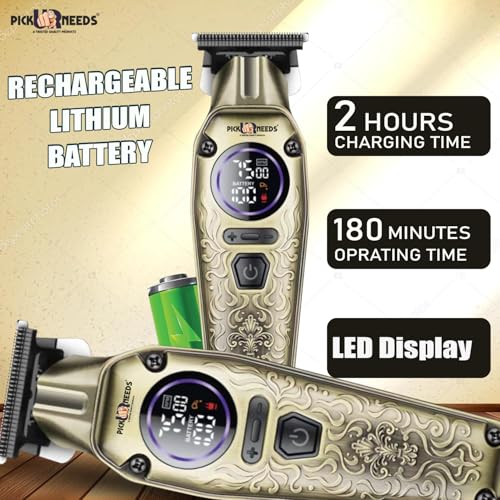 Pick Ur Needs Rechargeable Hair Grooming Machine/Beard Shaver/Hair Trimmer With 4 In 1 Blade 75 RPM Power Trimmer 180 min Runtime 4 Length Settings Trimmer For Men - Image 2