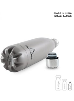 Atlasware Water Bottle with a Capacity of 500 ml, Stainless Steel Water Bottle that keeps Cold for 37 Hours and Keeps Heat for 16 Hours, Cappuccini  - Image 4