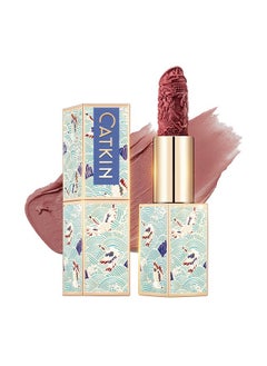 CATKIN Rouge Matte Lipstick, Waterproof Long Lasting Satin Moisturizing Smooth Soft 0.13 Ouncechinese Style (C.168)  - Image 2