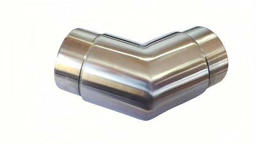 HAIWEN 1Pack 135 Degree Flush Angle Fitting Handrail Corner Elbow Stainless Steel 304 Flush Joiner Mirror Polished for 508mm 2 OD Rail Tubing - Image 3