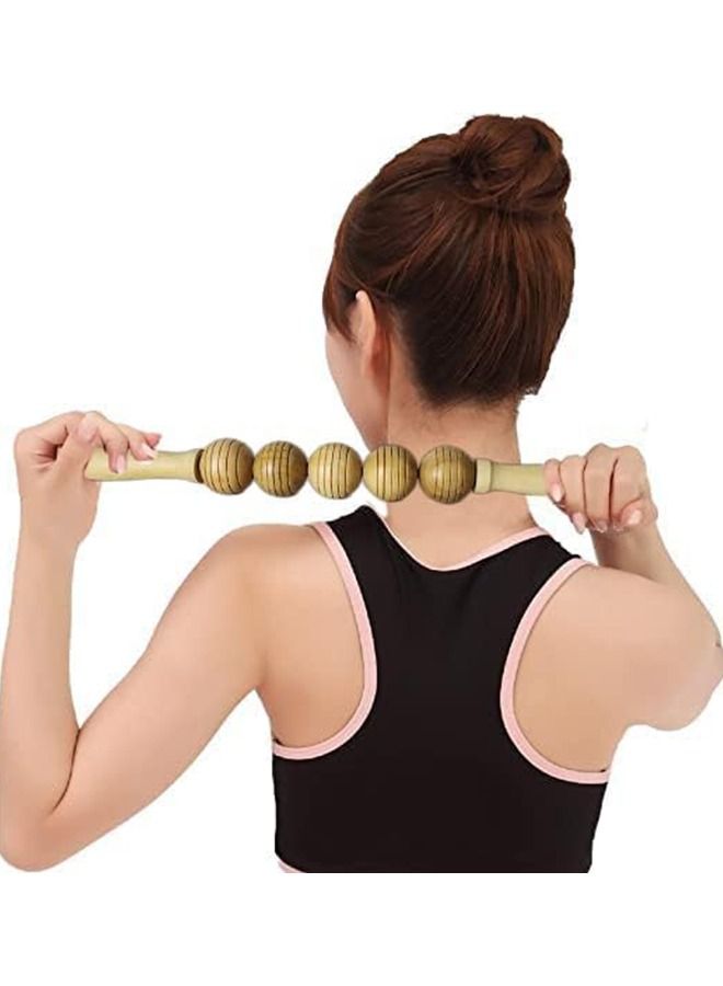 ✅اداة تدليك طبيعية دوارة للجسم من الخشب للتدليك العلاجي بالخشب مدلك التصريف اللمفاوي و نحت الجسم ومكافحة (السيلوليت)، وتدليك العضلات لتخفيف آلالم واعطاء شعور (بالاسترخاء) - Image 5