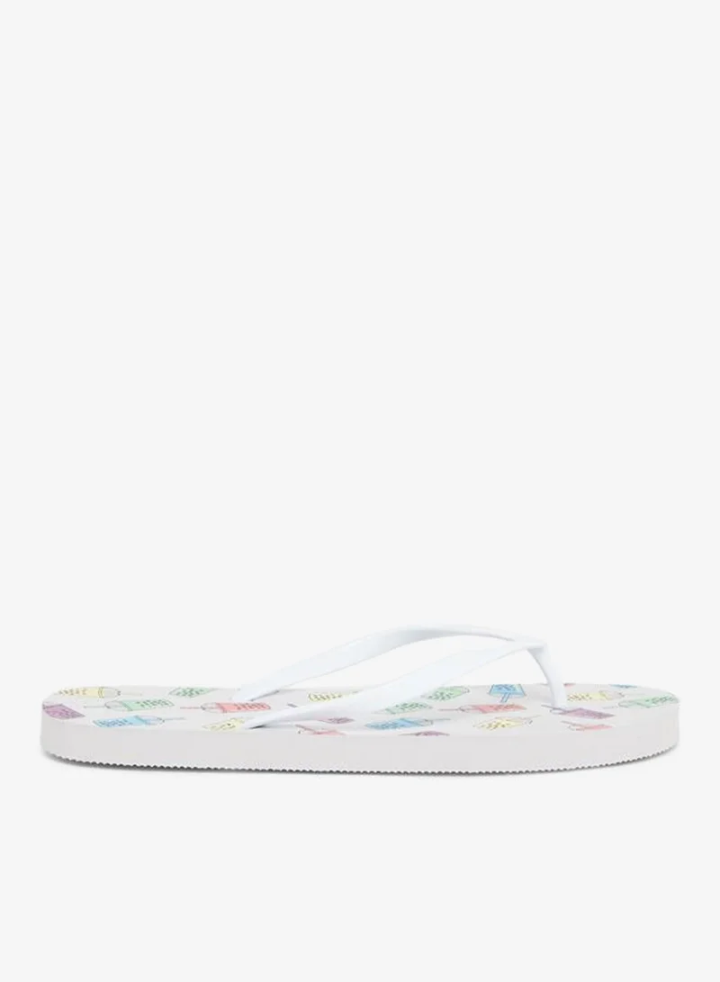 Styli Styli Boba Drink Print Flip Flops